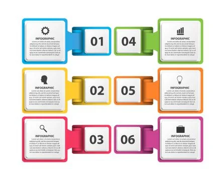 Infographic template for business presentations. Stock Illustration