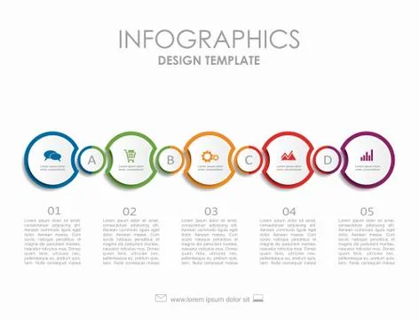 Infographic template. Can be used for workflow layout, diagram, business step Illustrazione stock
