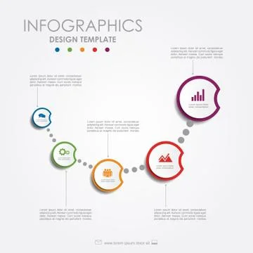 Infographic template. Can be used for workflow layout, diagram, business step イラスト素材