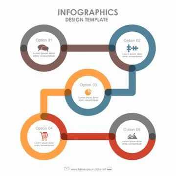 Infographic template. Can be used for workflow layout, diagram, business step イラスト素材