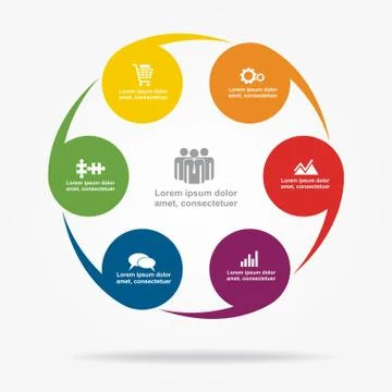 Infographic template. Can be used for workflow layout, diagram, business step Illustrazione stock