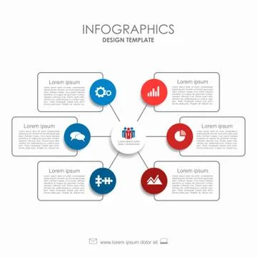 Infographic template. Can be used for workflow layout, diagram, business step Illustrazione stock