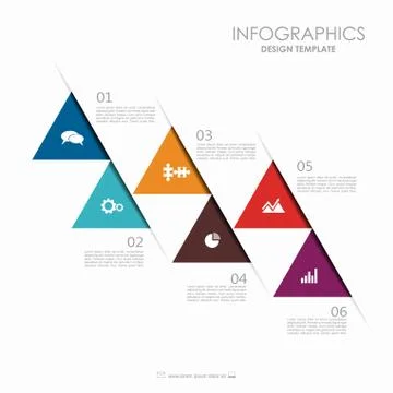 Infographic template. Can be used for workflow layout, diagram, business step Stock Illustration