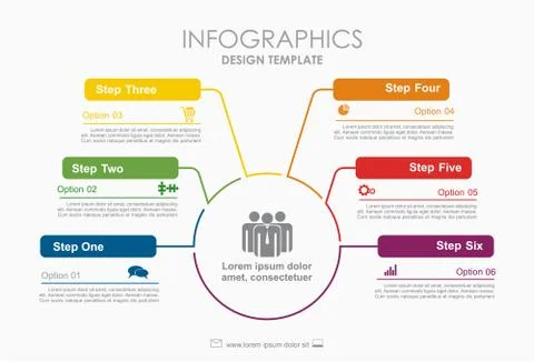 Infographic template. Can be used for workflow layout, diagram, business step Illustrazione stock