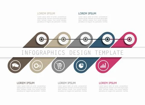 Infographic template. Can be used for workflow layout, diagram, business step Illustrazione stock