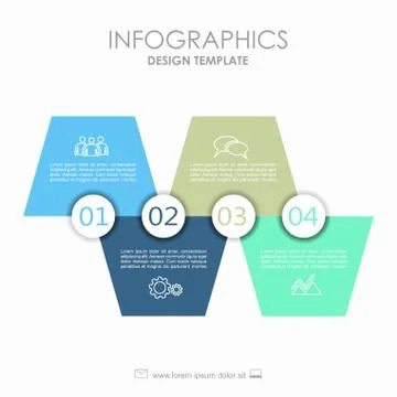 Infographic template. Can be used for workflow layout, diagram, business step Stock Illustration