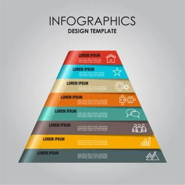 Infographic template. Can be used for workflow layout, diagram, business step Stock Illustration