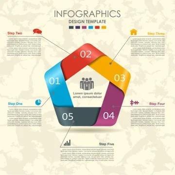 Infographic template. Can be used for workflow layout, diagram, business step 스톡 일러스트