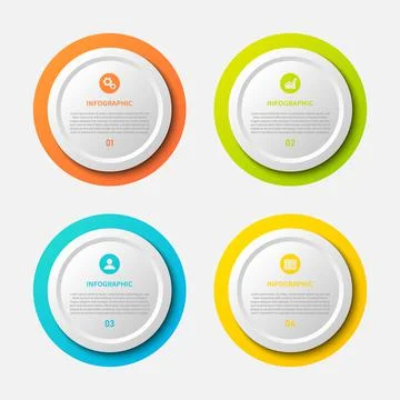 Infographic template, Creative concept for infographic, vector illustration Illustrazione stock