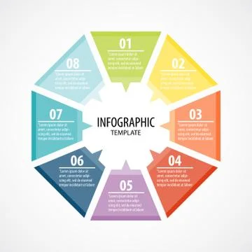 Infographic Template Design Illustrazione stock
