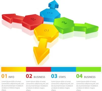 Infographic template design 스톡 일러스트