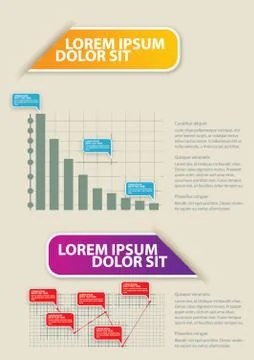 Infographic Template Design Illustrazione stock