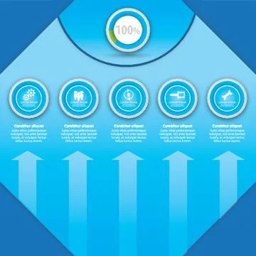Infographic Template Design Stock Illustration