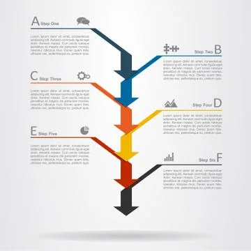 Infographic template with elements and icons. Vector illustration イラスト素材