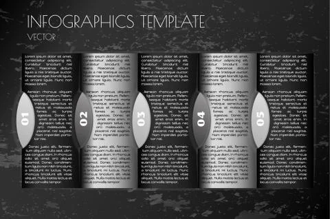 Infographic template Illustrazione stock
