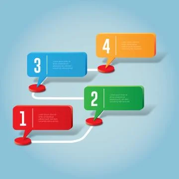 Infographic template Illustrazione stock