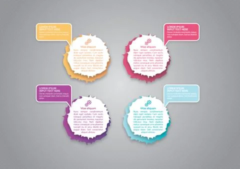 Infographic template Illustrazione stock