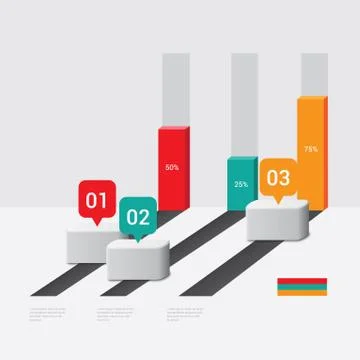 Infographic template Illustrazione stock