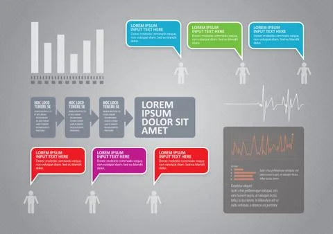 Infographic template Illustrazione stock