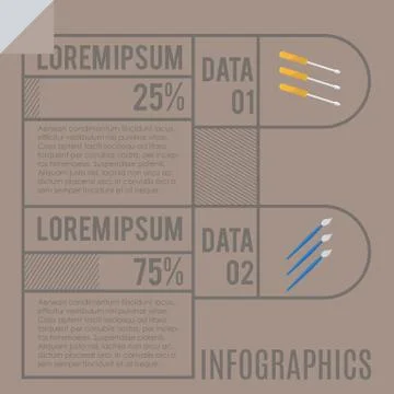 Infographic template Illustrazione stock