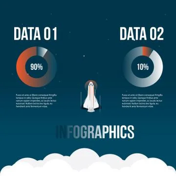 Infographic template Illustrazione stock