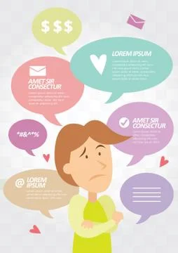 Infographic template Illustrazione stock