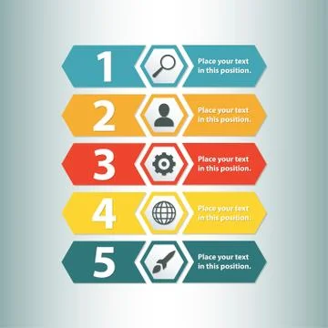 Infographic template. Infographics design elements for web, layout, banner Stock Illustration
