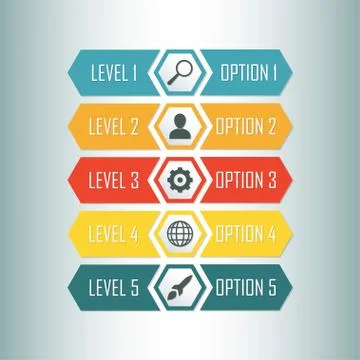 Infographic template. Infographics design elements for web, layout, banner, pres Stock Illustration