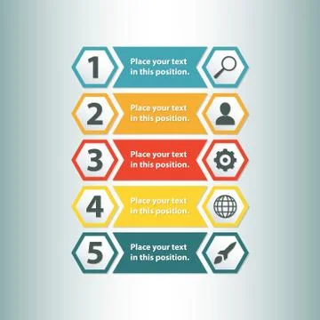 Infographic template. Infographics design elements for web, layout, banner, pres 스톡 일러스트