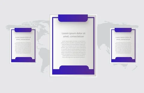 Infographic template of modern square topic , presentation infographic vector Illustrazione stock