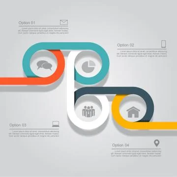 Infographic template with place for your data. Vector illustration Stockillustratie