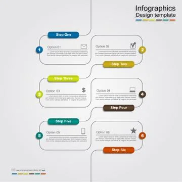 Infographic template with place for your data. Vector illustration Stockillustratie