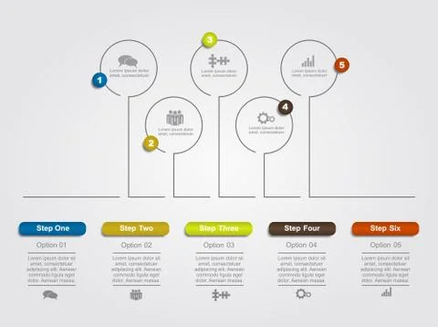 Infographic template with place for your data. Vector illustration Illustrazione stock