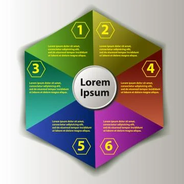 Infographic template with the places for text Stock Illustration