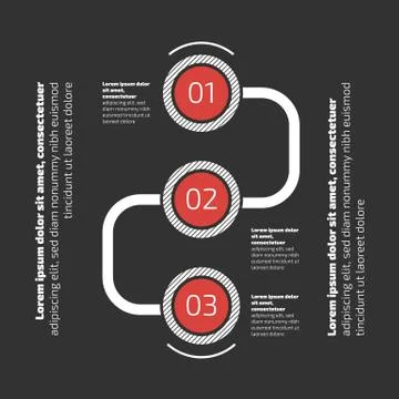 Infographic template for presentation Stock Illustration