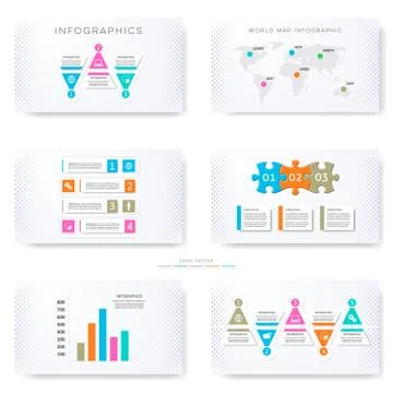 Infographic template for presentation slides Illustrazione stock