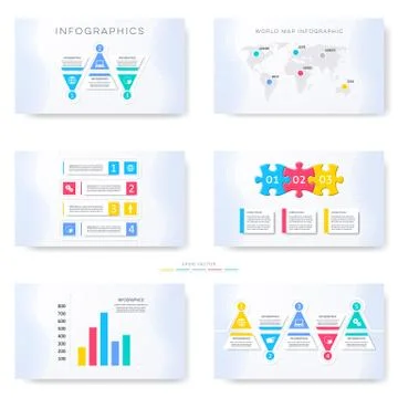 Infographic template for presentation slides Illustrazione stock
