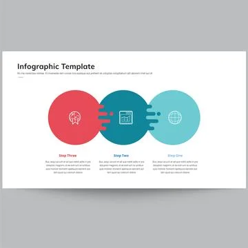 Infographic Template Slide Presentation 스톡 일러스트