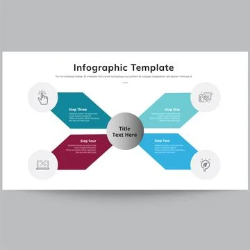 Infographic Template Slides Illustrazione stock