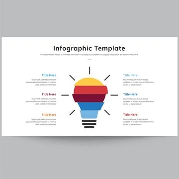 Infographic Template Slides Illustrazione stock