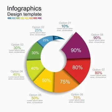 Infographic template. Vector illustration. Can be used for workflow layout 스톡 일러스트