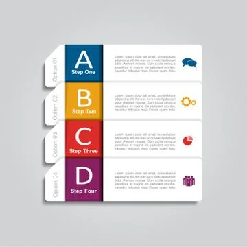 Infographic template. Vector illustration. Can be used for workflow layout Stock Illustration