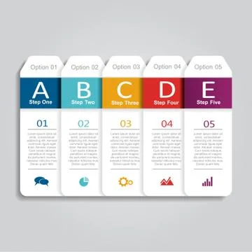 Infographic template. Vector illustration. Can be used for workflow layout Stock Illustration