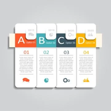 Infographic template. Vector illustration. Can be used for workflow layout Illustrazione stock