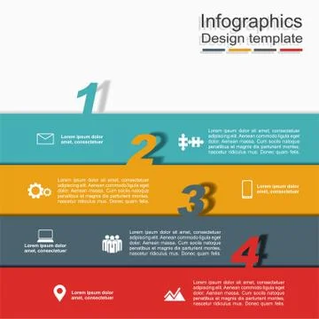 Infographic template. Vector illustration. Can be used for workflow layout Stock Illustration