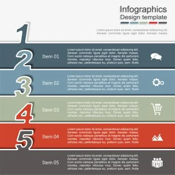 Infographic template. Vector illustration. Can be used for workflow layout Illustrazione stock