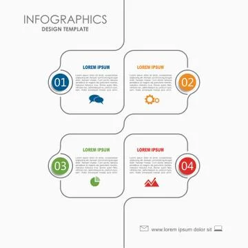 Infographic template. Vector illustration. Can be used for workflow layout 스톡 일러스트