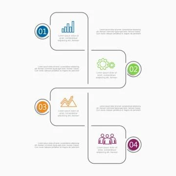 Infographic template. Vector illustration. Can be used for workflow layout 스톡 일러스트