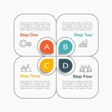 Infographic template. Vector illustration. Can be used for workflow layout 스톡 일러스트