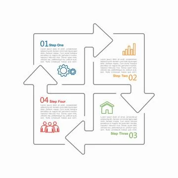 Infographic template. Vector illustration. Can be used for workflow layout Stock Illustration